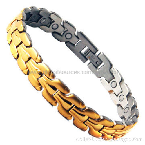 2013 Hoespot and New Fashionable Stainless Steel Bracelet, High-polish, IP Gold Plating
